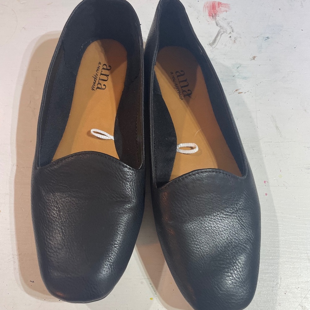 Black loafers